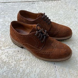 Magnanni suede Oxford shoes